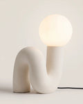 Elocci | Stylish Sculptural Resin Frosted Glass Table Lamp 0
