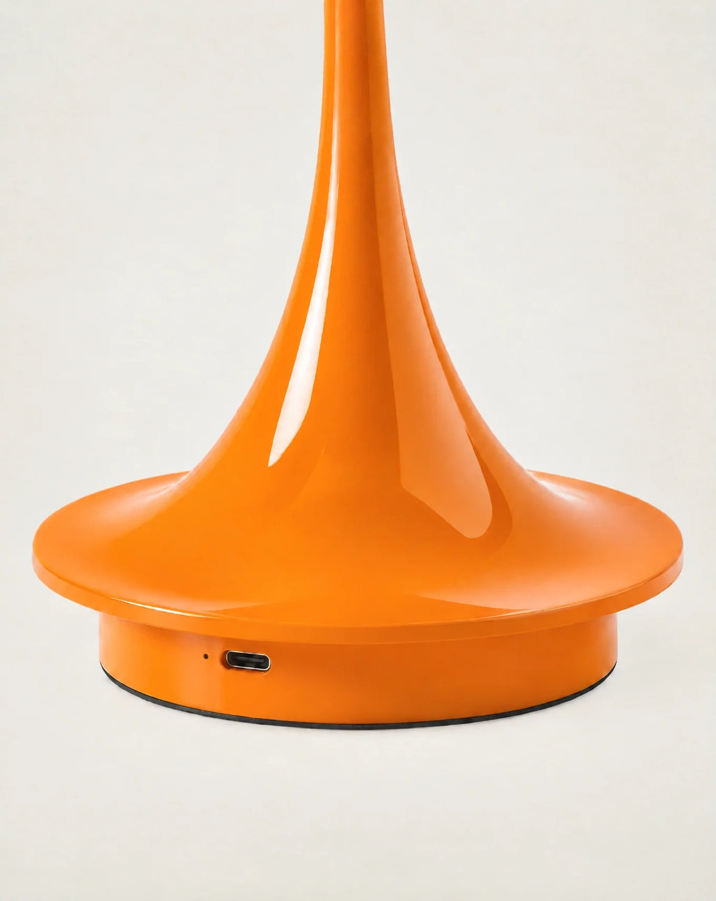 Base of cordless mushroom lamp