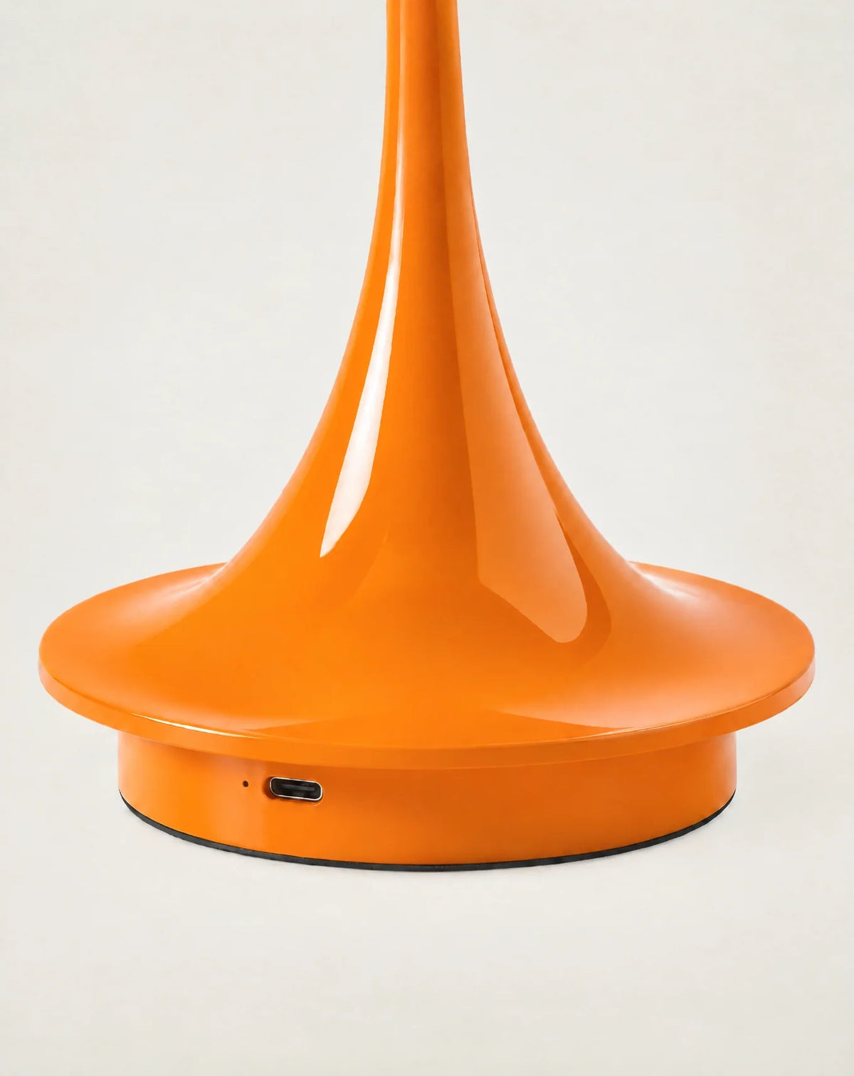 Base of cordless mushroom lamp