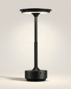 Black cordless table lamp
