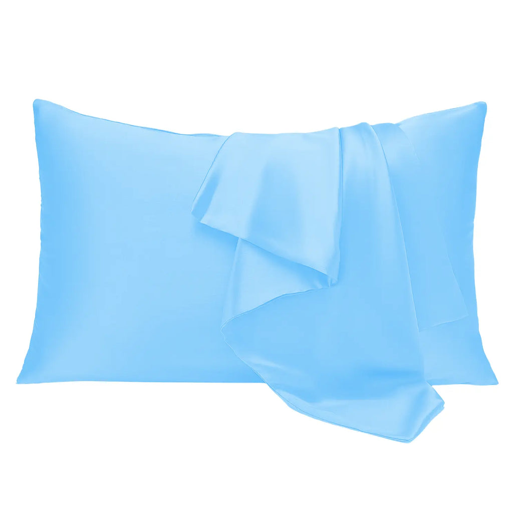 Blue pillow protector