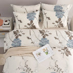 Botanical duvet cover and pillowcases