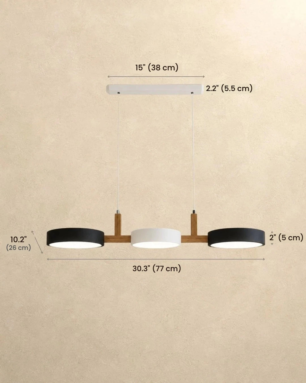 Brant pendant light dimensions in inches