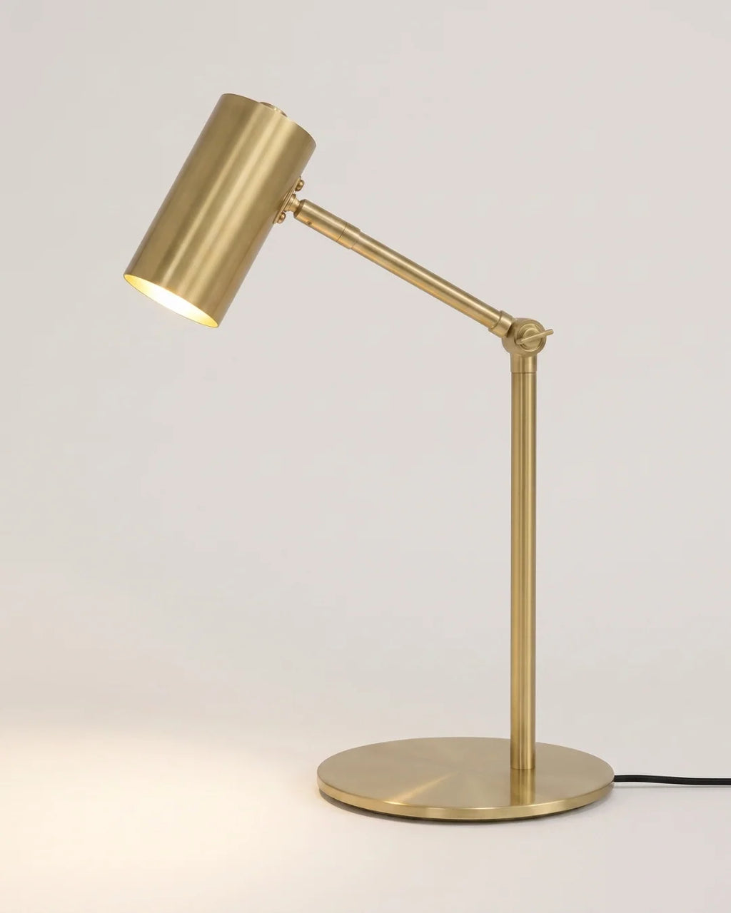 Brushed brass adjustable desk lamp