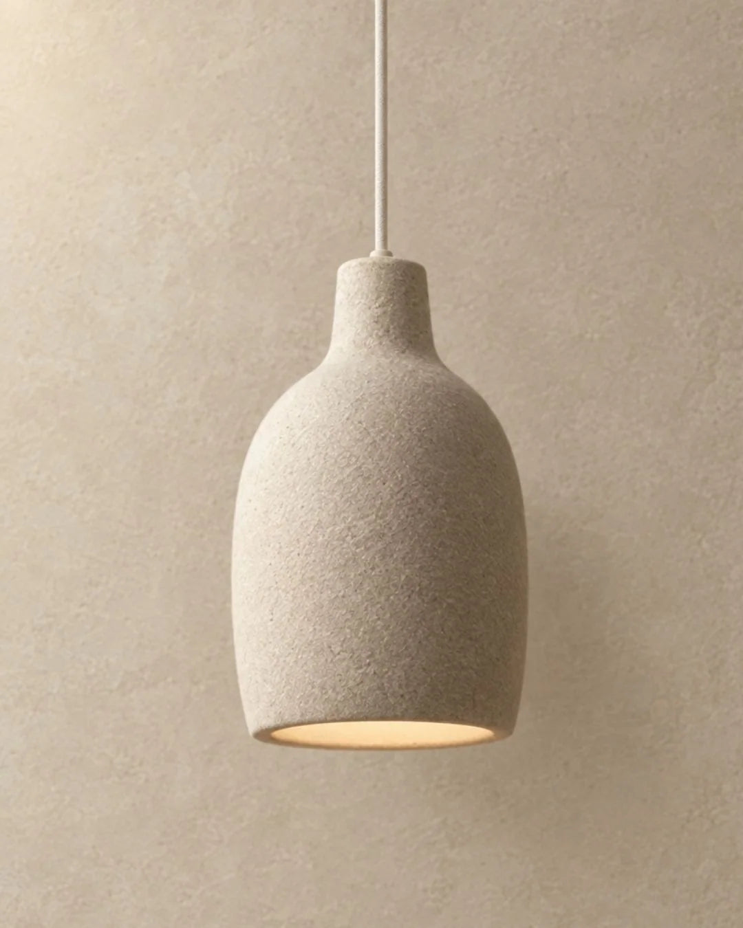 Close-up of bottle pendant light