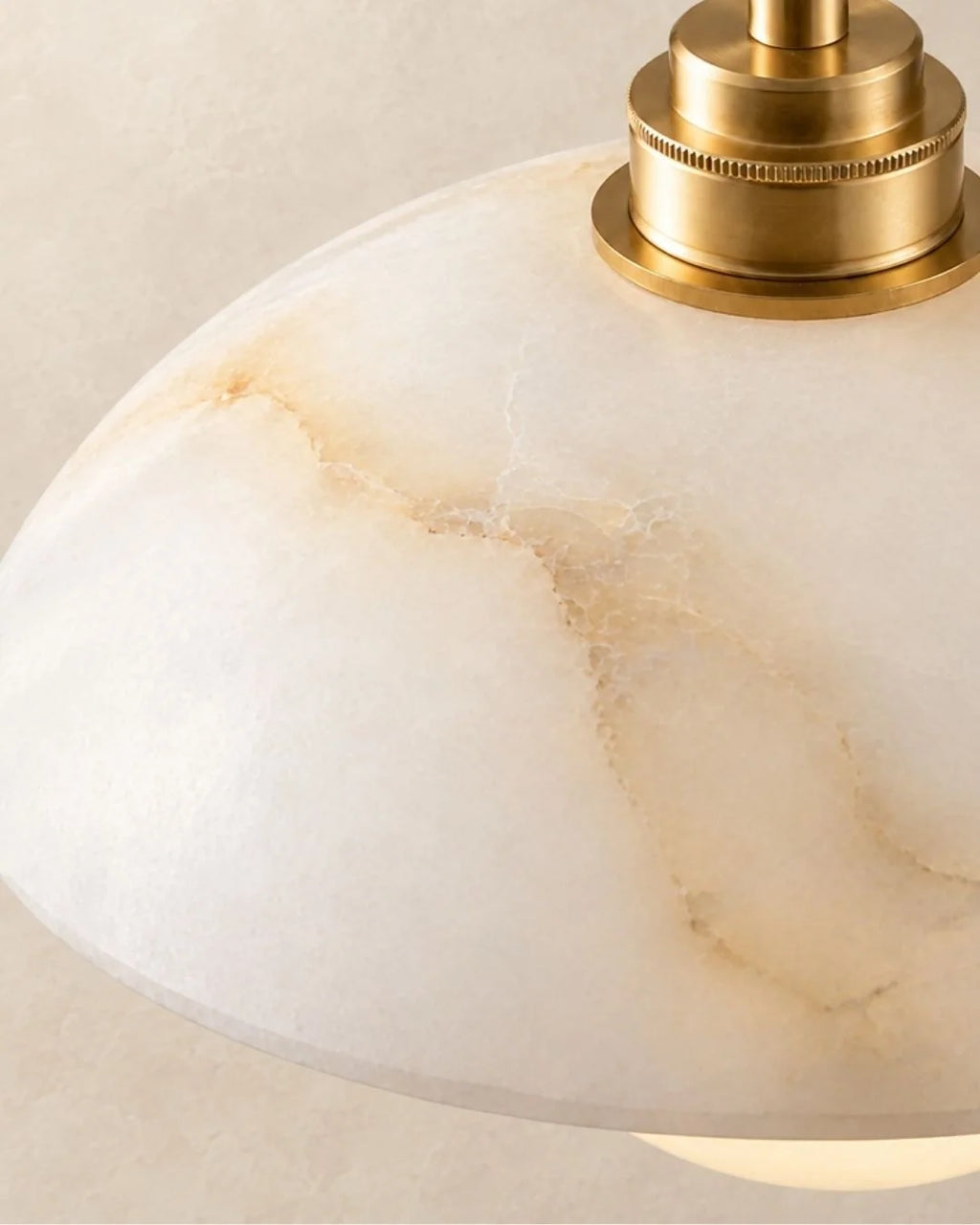Close-up of marble shade veining