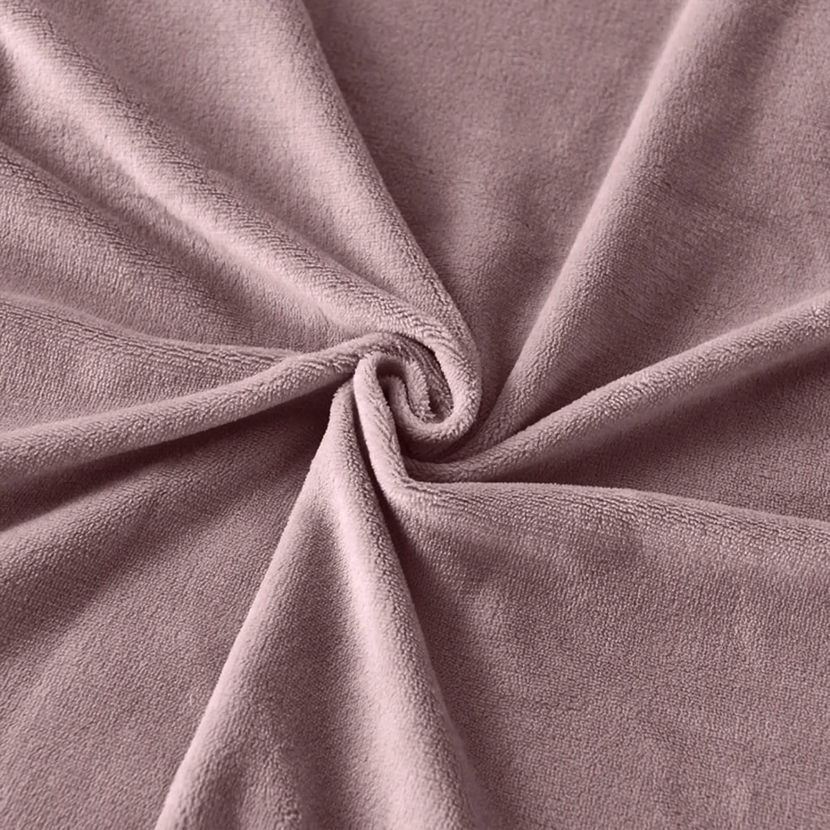 Close-up of mauve plush velvet
