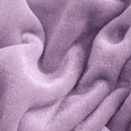 Close-up of plush purple flannel fleece