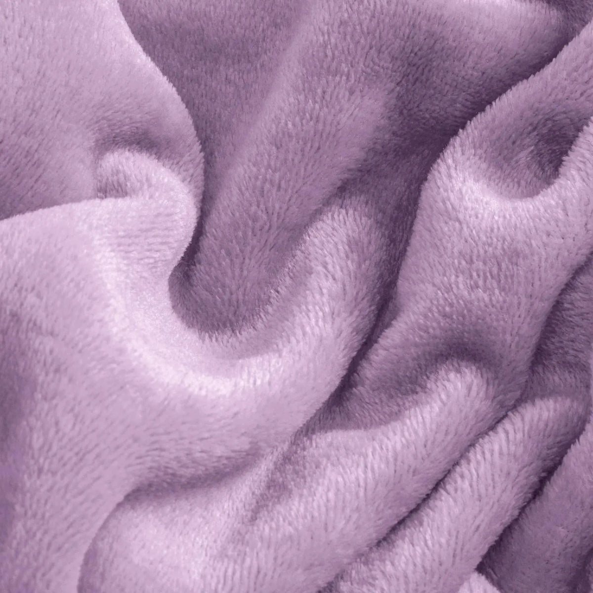 Close-up of plush purple flannel fleece