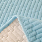 Close-up of quilted stitch pattern