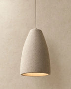 Cone-shaped textured pendant light