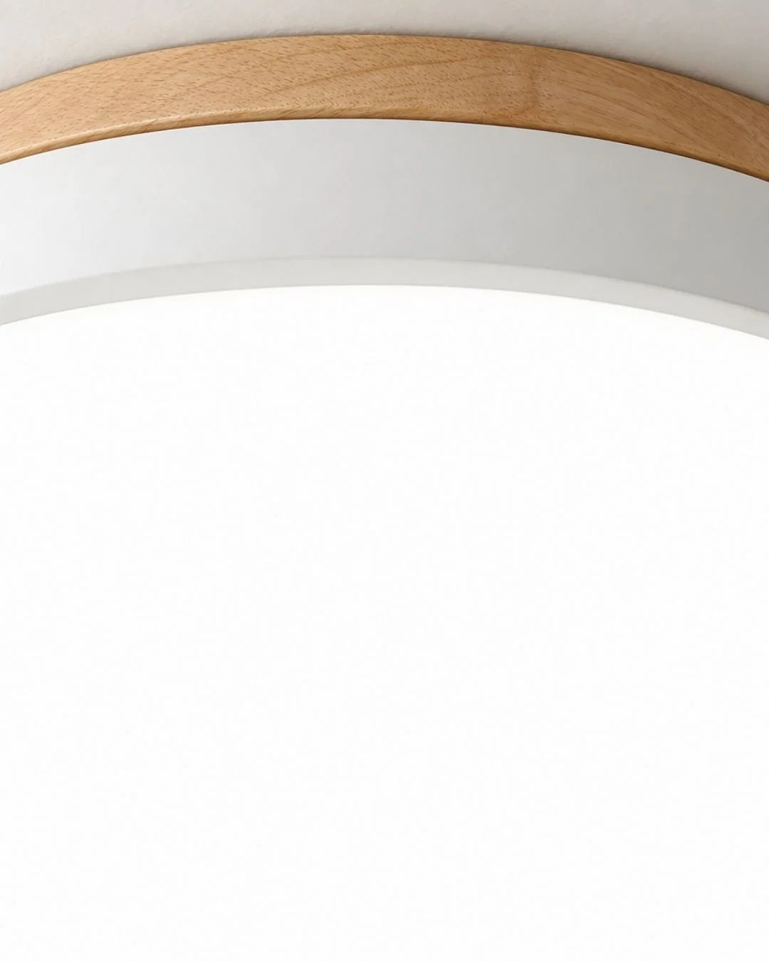 Edge of wood flush mount ceiling light