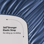Elastic edge on satin fitted sheet