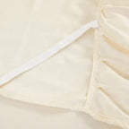 Fitted top of lace bed skirt