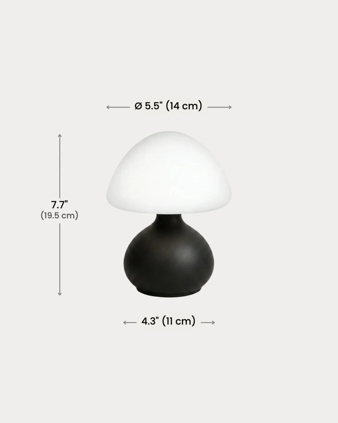 Garlen table lamp dimensions in inches
