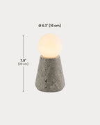 Gavel table lamp dimensions in inches