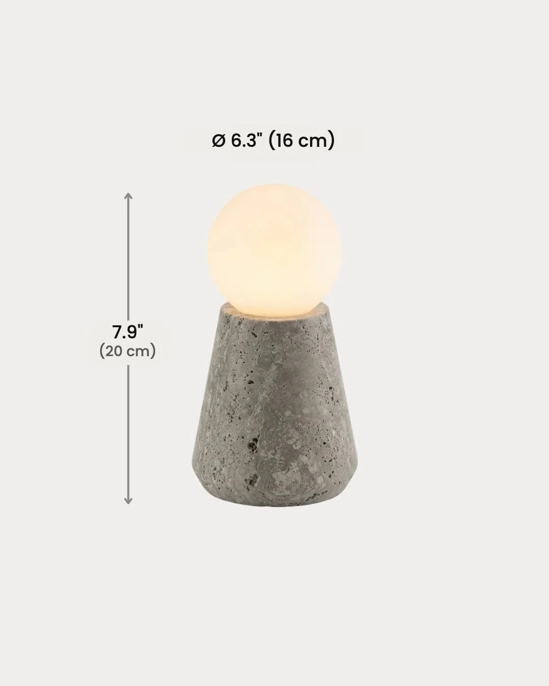 Gavel table lamp dimensions in inches