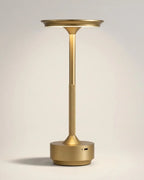 Gold cordless table lamp