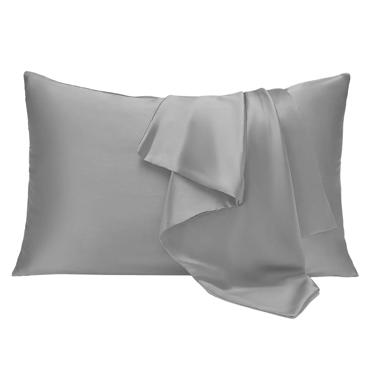 Gray pillow protector
