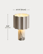 Karlen table lamp dimensions in inches