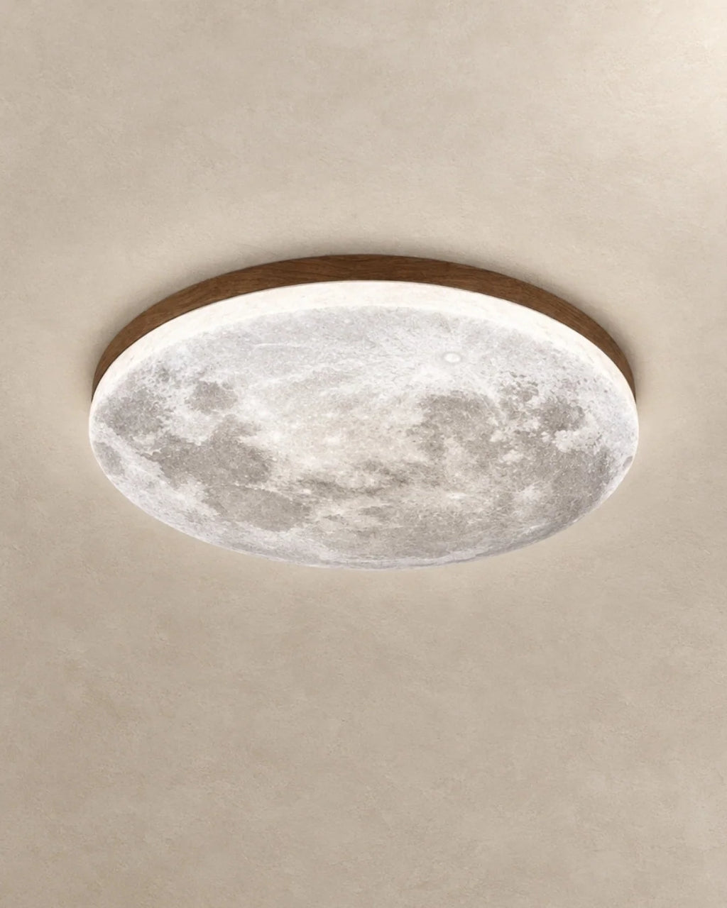 Moon ceiling light with cool white light