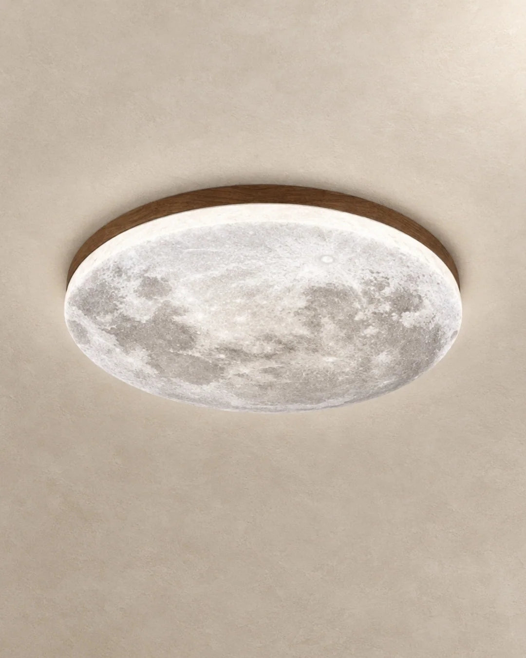 Moon ceiling light with cool white light