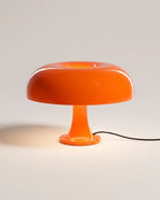Orange mushroom table lamp