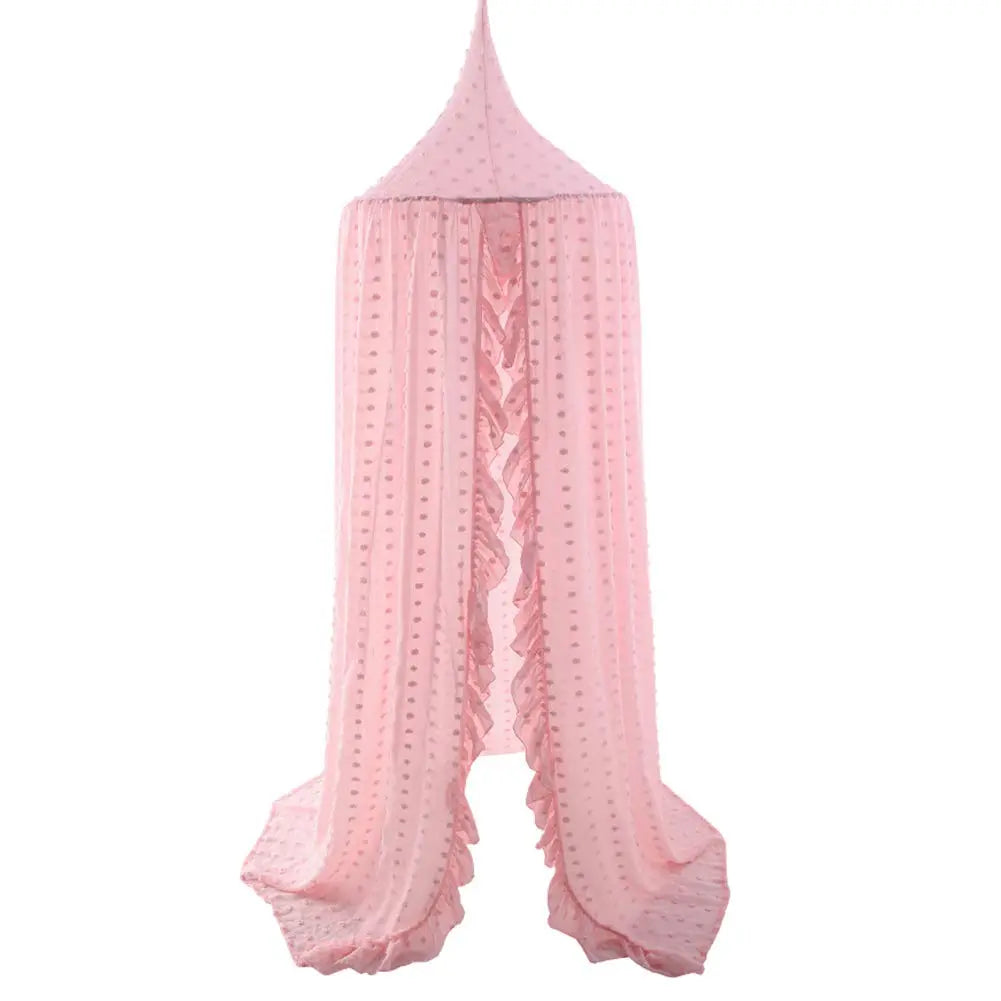 Pink dome bed canopy