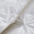 Piped edge of goose down comforter