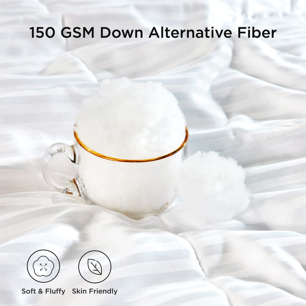 Soft down alternative fiber filling