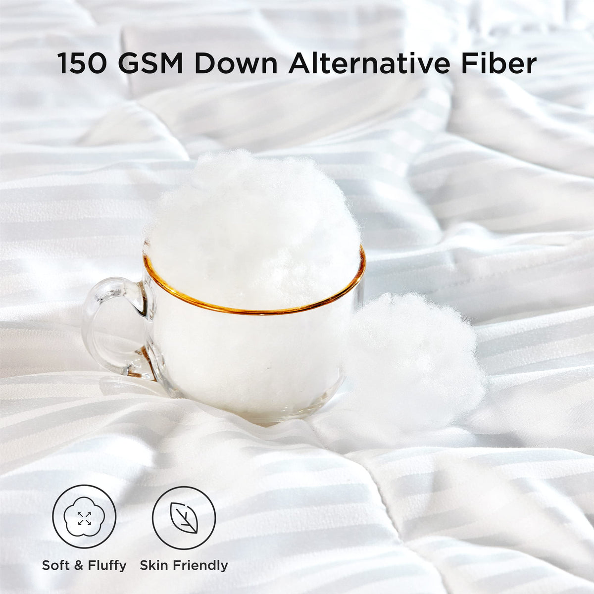 Soft down alternative fiber filling