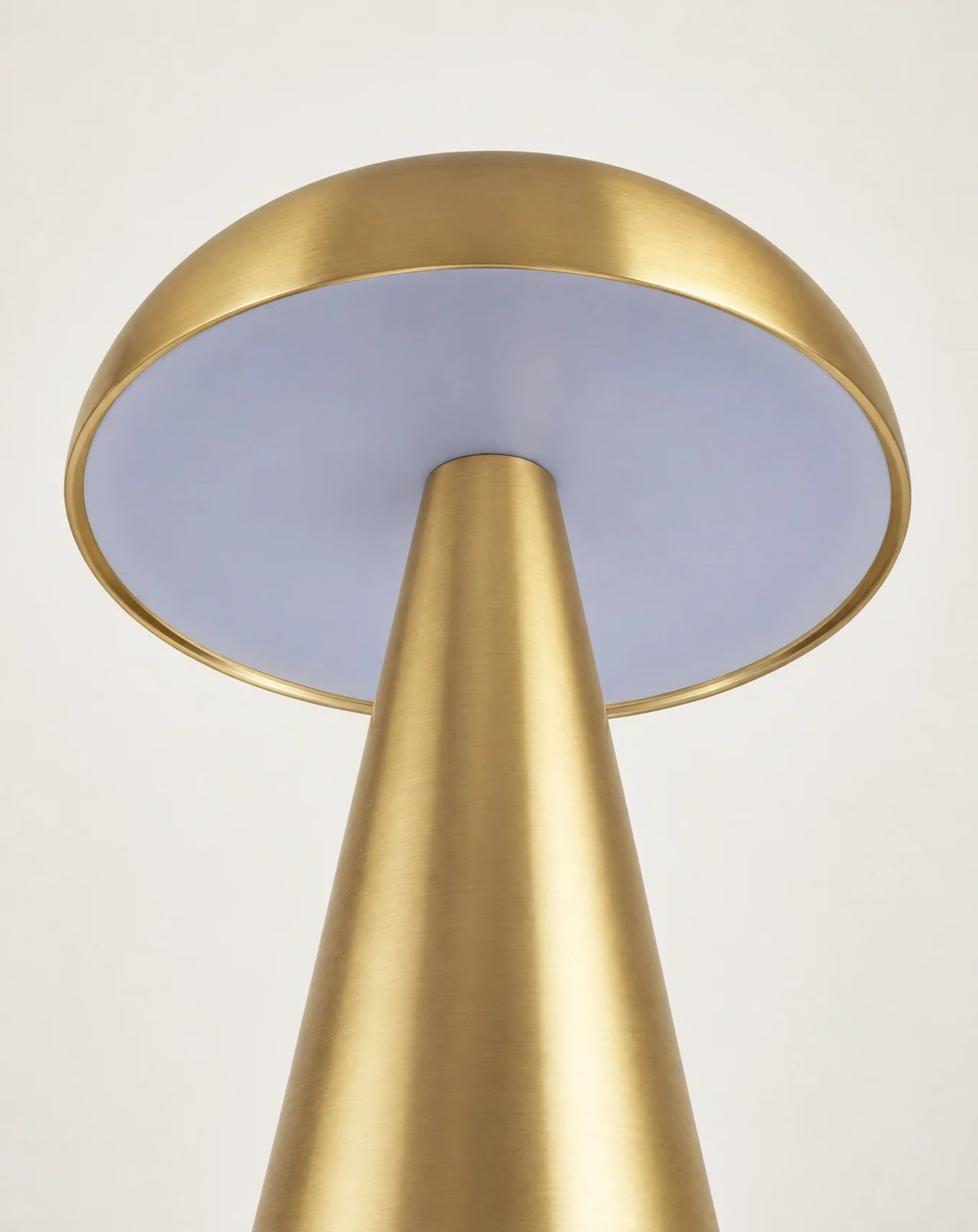 Underside of mushroom lamp dome