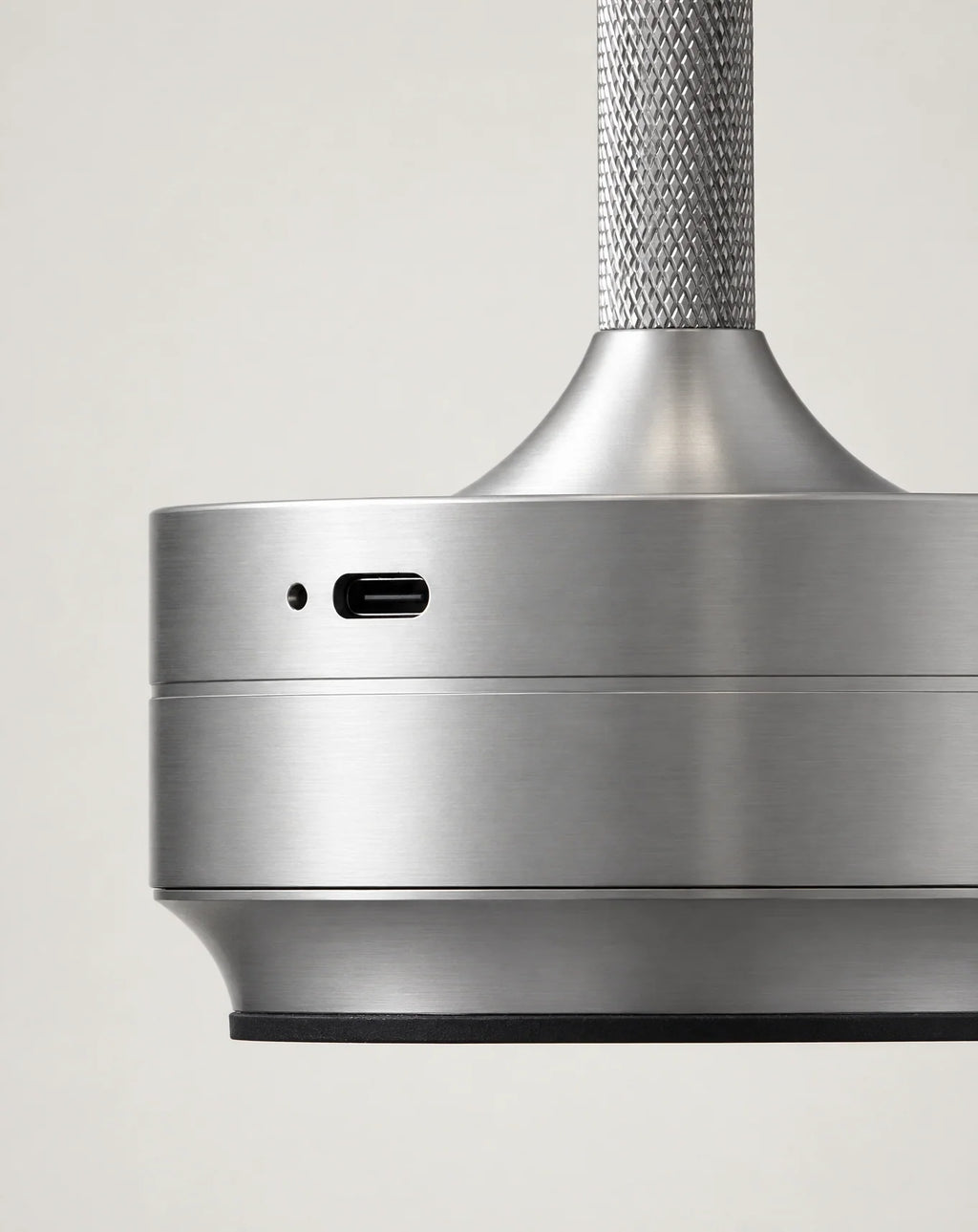 USB-C charging port on cordless lamp