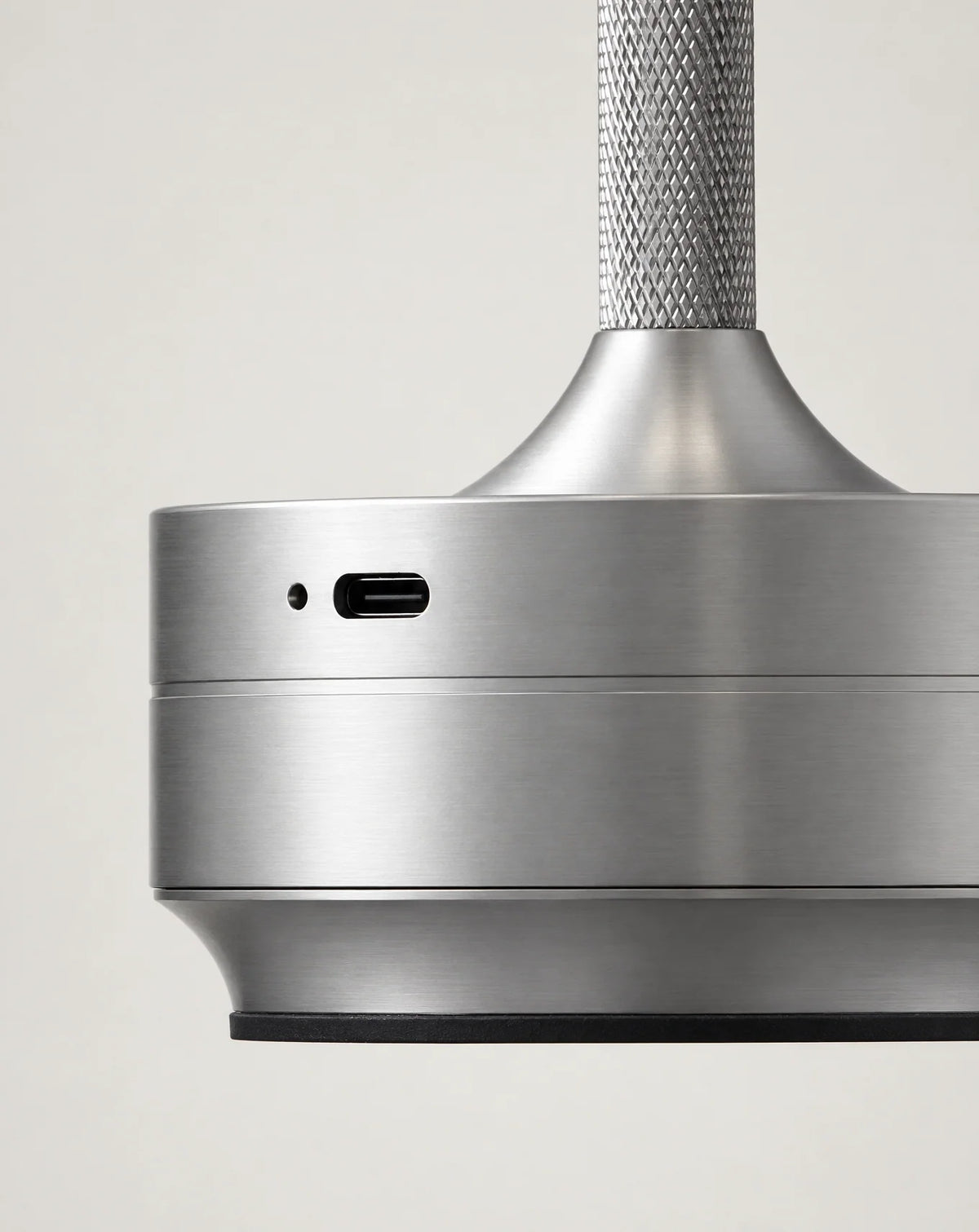 USB-C charging port on cordless lamp