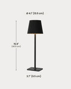 Velmo table lamp dimensions in inches