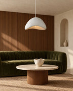 Wabi sabi pendant light in living room