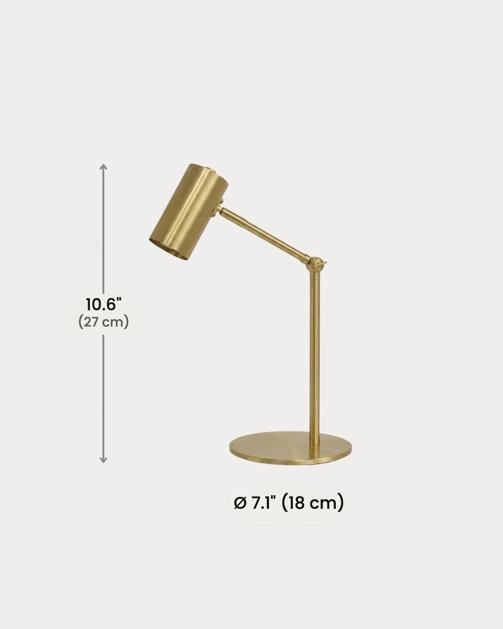 Warno desk lamp dimensions in inches