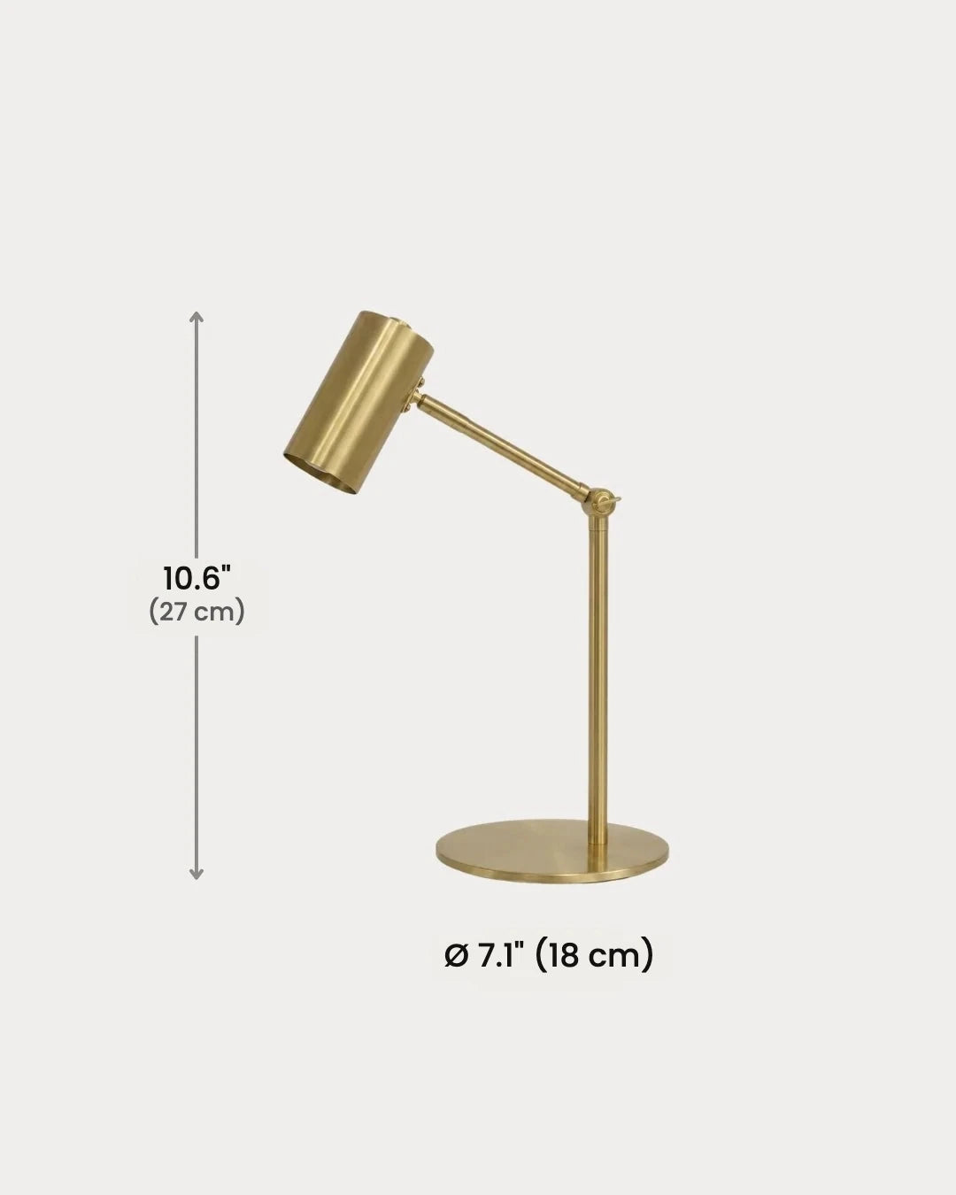 Warno desk lamp dimensions in inches
