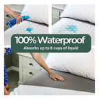 Waterproof mattress protector absorbing liquid