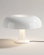 White mushroom table lamp